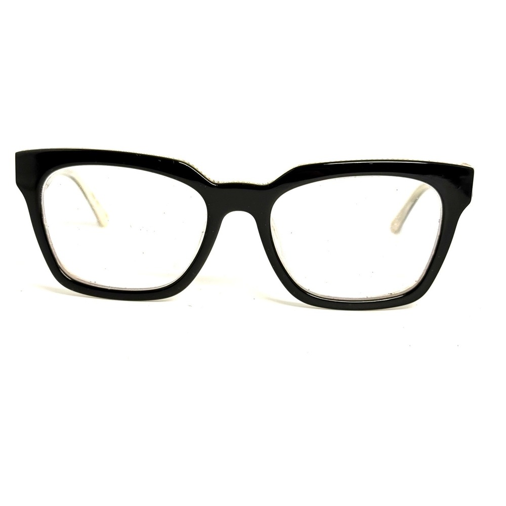 L.A.M.B. LA043 Eyeglasses Black Cream Square Frames 53-18-140 Designer Glasses